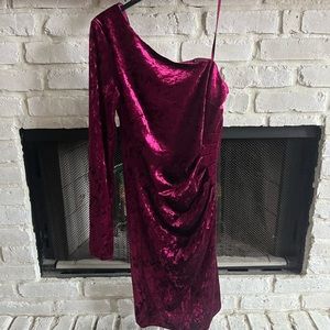 Eliza J velvet maroon dress size 4